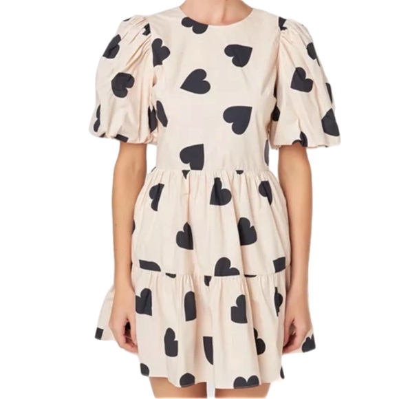 English Factory Dresses & Skirts - English Factory Heart Shape Cut Out Mini Dress